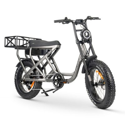 AMPD BROS ACE-S Cargo MAX Electric Bike | Matte Titanium