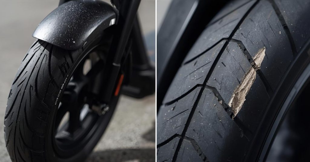 flat-tyre-check-in-e-scooter